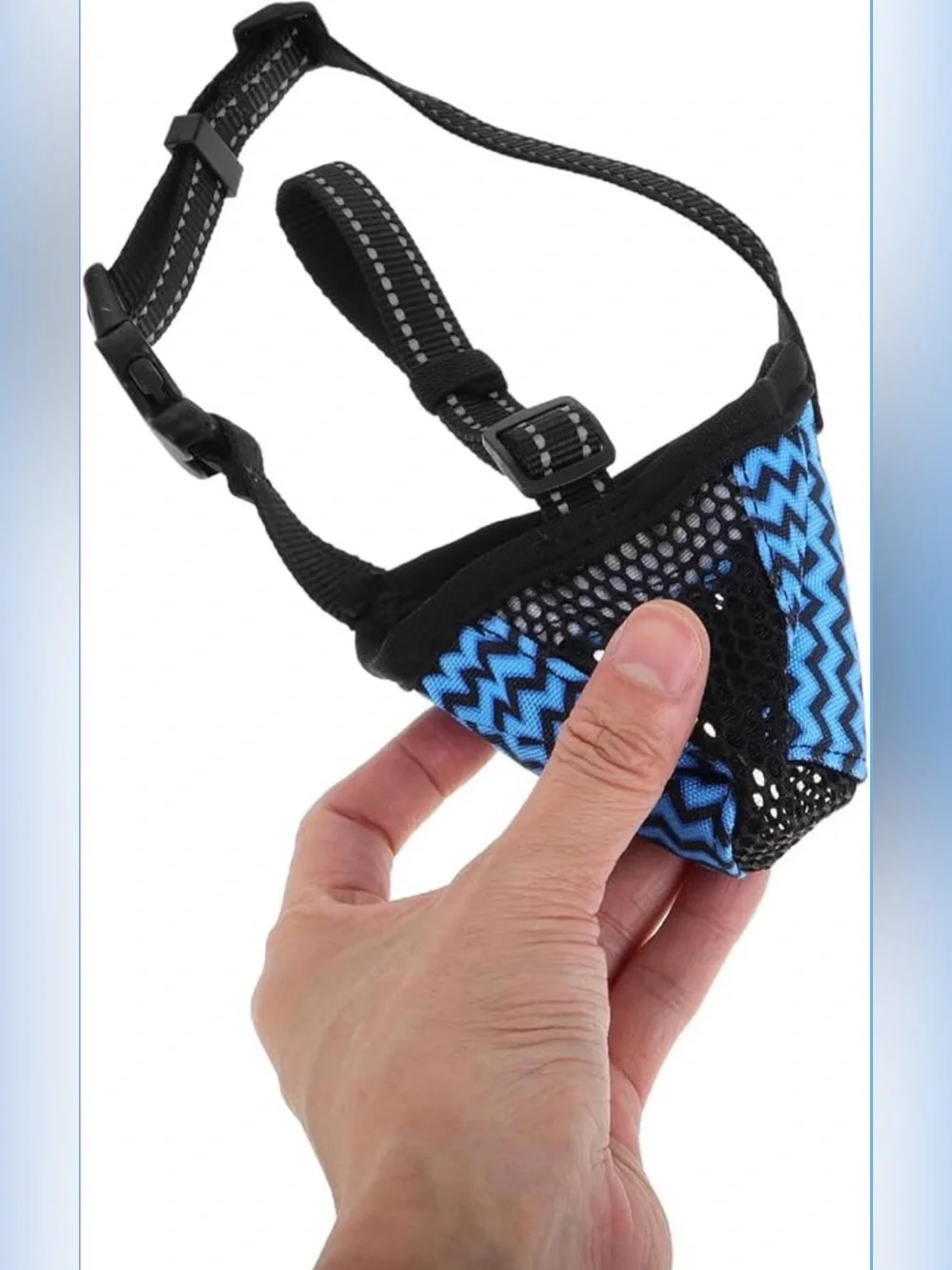 Dog Muzzle, Air Mesh Breathable Muzzle for Small Sized Dogs to Anti & Prevent Bi